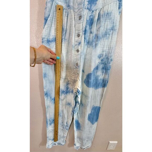 Urban Outfitters Mya Blue Stripe Button-Through Jumpsuit Romper Women’s XS - Picture 11 of 16